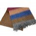 100% Wool Blanket/Throw/Rug - Colour Block Design Ref 1